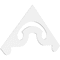 Ekena Millwork Pitch Northwest Architectural Grade PVC Gable Pediment, 60"W x 30"H x 1"P (12/12) GPP060X030X100NOR - alternate 1
